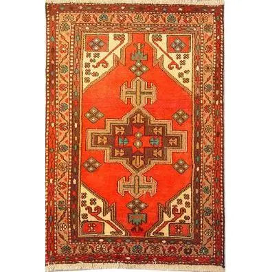 One Of The Kind Persian Hamedan Rug 4'9" x 3'2"